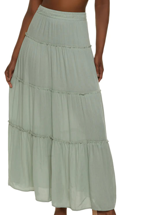 Tiered Maxi Skirt