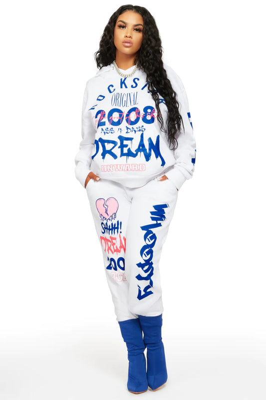 The Clermont Twins Bad Girl White Oversized Trackset
